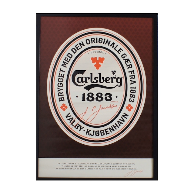 Poster AD Carlsberg / CB-1883