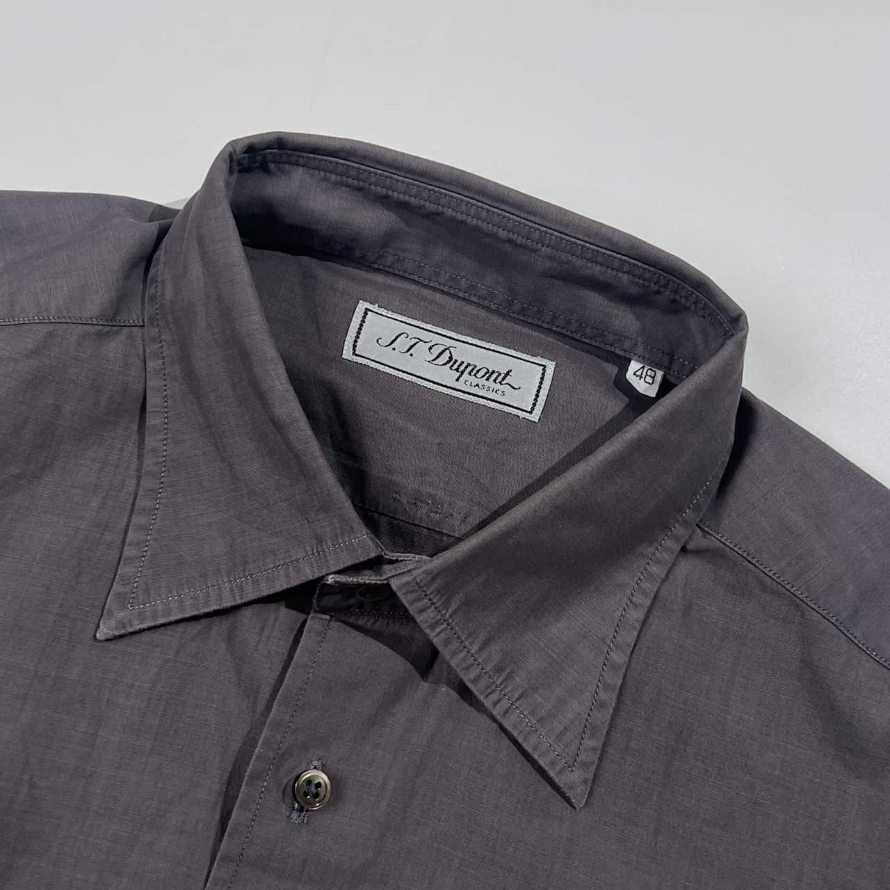 S.T. Dupont エス・テー・デュポン 長袖シャツ 48/チャコールグレー系 メンズ