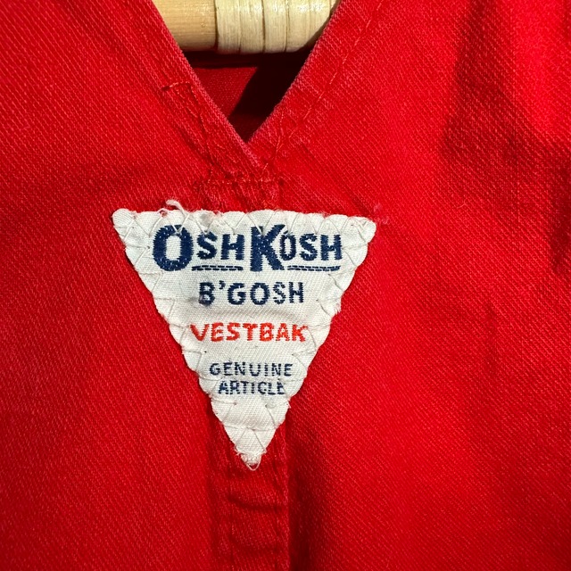 OSH KOSH B'GOSH overall made in u.s.a/red
