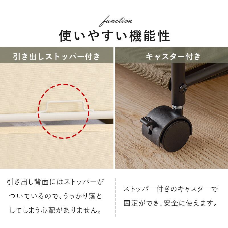 【組立式】ハンガーラック コートラック 引出し5杯 キャスター付き コンパクト インテリア 2色展開 幅82.5cm