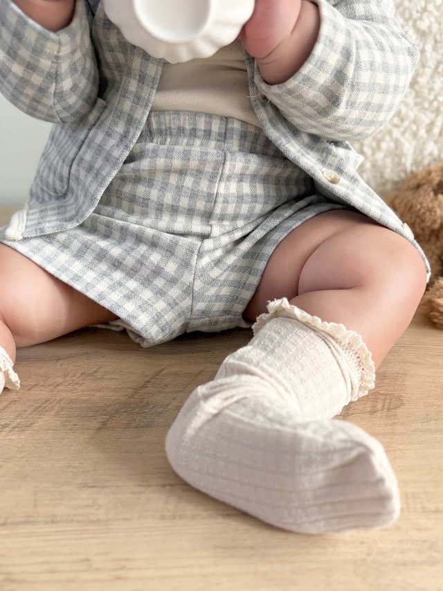 ꒰ 即納 ꒱ check half pants