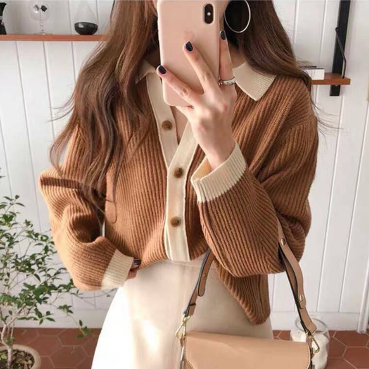 送料無料 大人かわいいニットコーデ プルオーバー ニット カーディガン バイカラー 襟付き Lamitte Deco トレンド 韓国ファッション ショップ Base店 送料無料 大人かわいいニットコーデ プルオーバー ニット カーディガン バイカラー 襟付き Lamitte Deco トレンド 韓国ファッション ショップ Base店