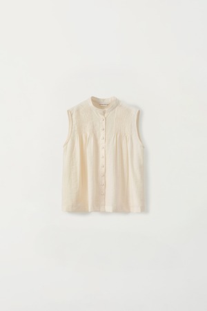 [NOTHING WRITTEN] Mona sleeveless blouse (Light vanilla) 正規品 韓国ブランド 韓国通販 韓国代行 韓国ファッション ナッシングリトゥン 日本 店舗