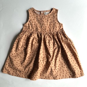 NeWo ドットワンピース【100-120cm】Brown