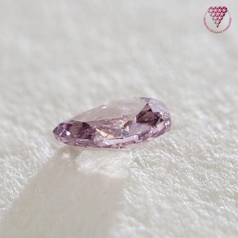 0.072 ct Fancy Brownish Purplish Pink I1 CGL 天然 ピンク