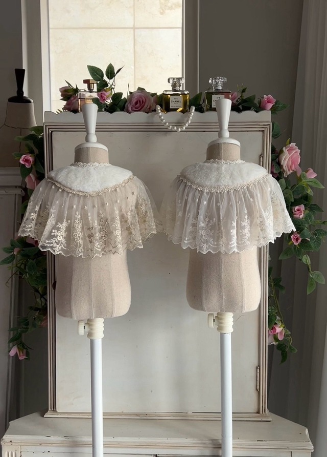 ※お洋服と同梱限定※【即納】<EugenieCandies>  Mink torsion cape