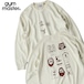 gym master ジムマスター 10oz ピグメントスウェット My hatits ロンTEE 長袖Tシャツ メンズ レディース コットン100% LOVE&PEACE クルーネック トップス G833772 ナチュラル