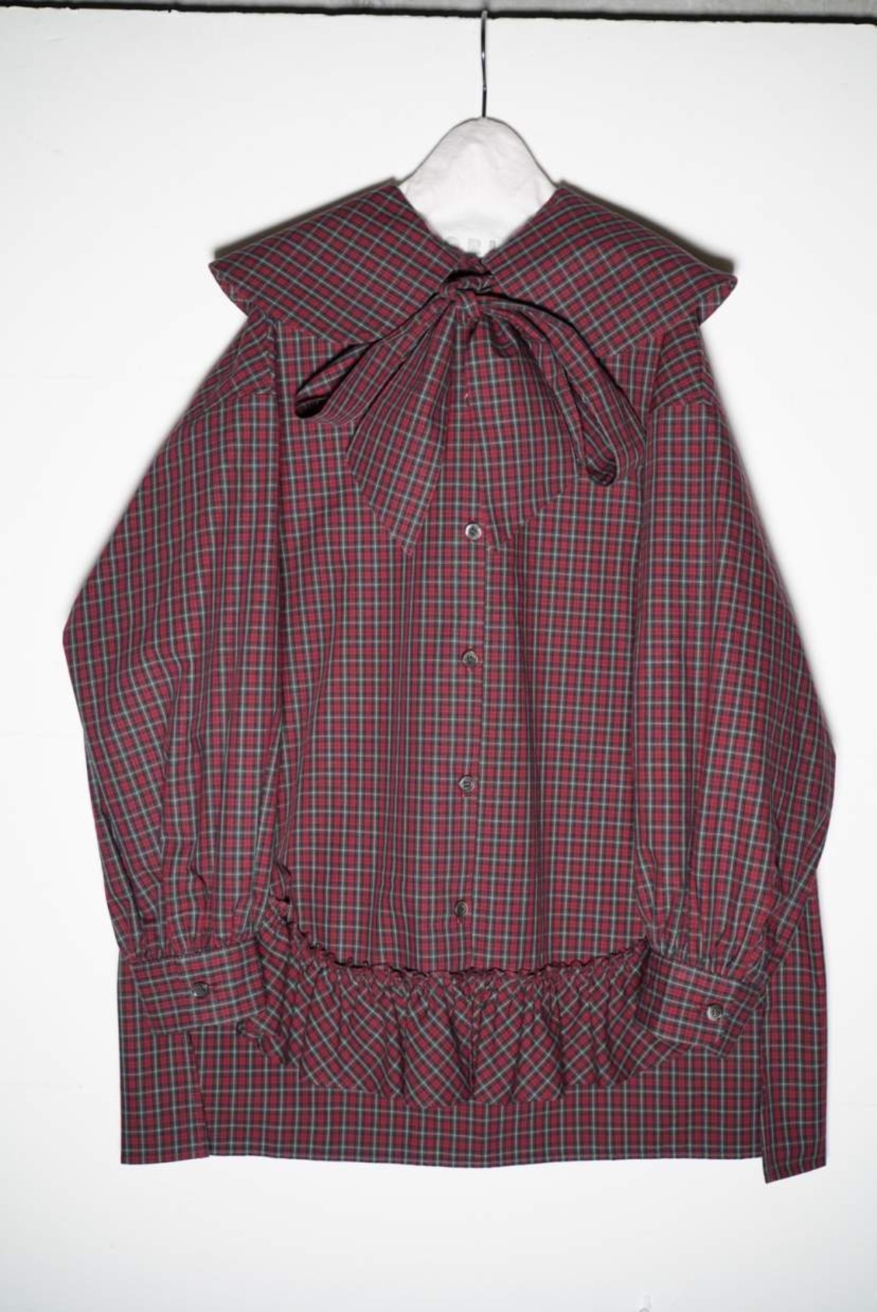 〈 GRIS 23AW 〉 Big collar shirt / GR23AW-SH003 / Red / M（120-135）