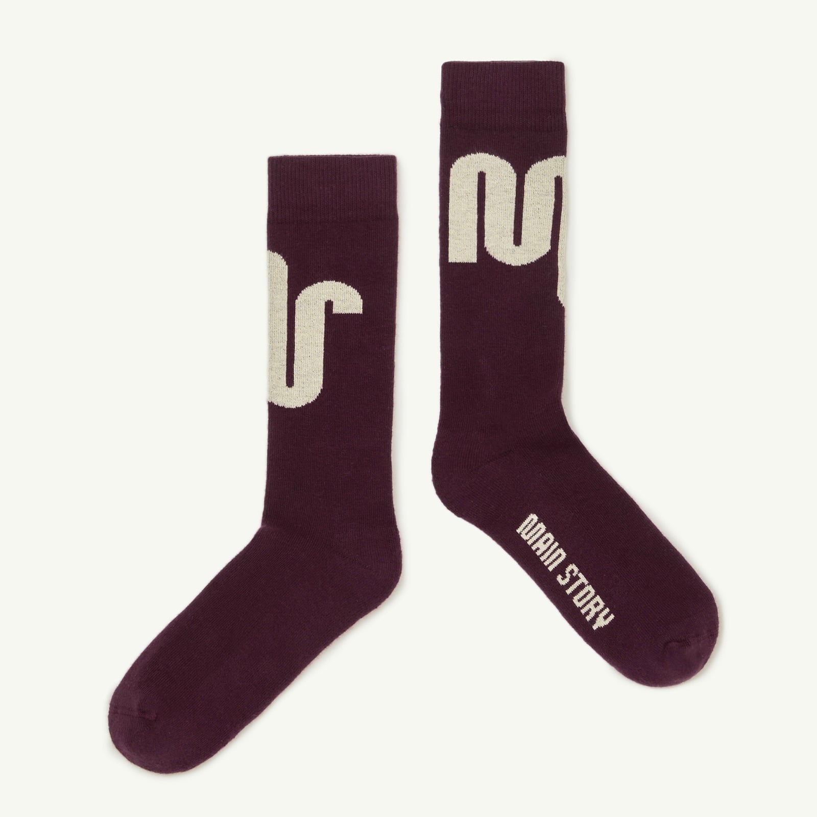 《main story 2025AW》Socks / Burgundy