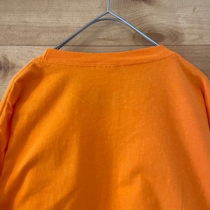 【Hanes】ロゴ プリント Tシャツ XL ビッグサイズ オレンジ ヘインズ US古着 アメリカ古着