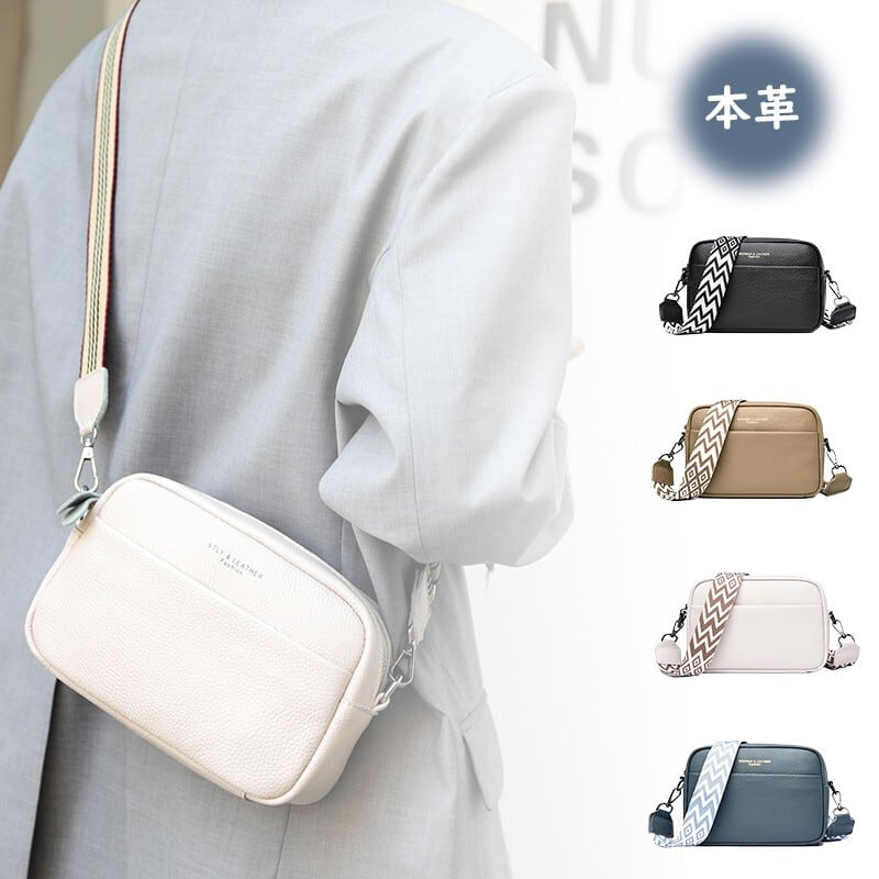 ショルダーバッグ レディース 斜めがけ バッグ 牛革 本革 レザー