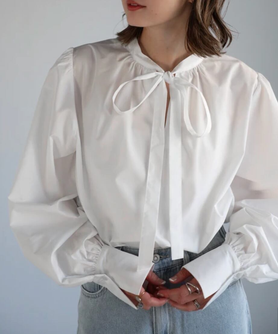 ナンバーミーTOKYO" 2WAY RIBON BLOUSE"