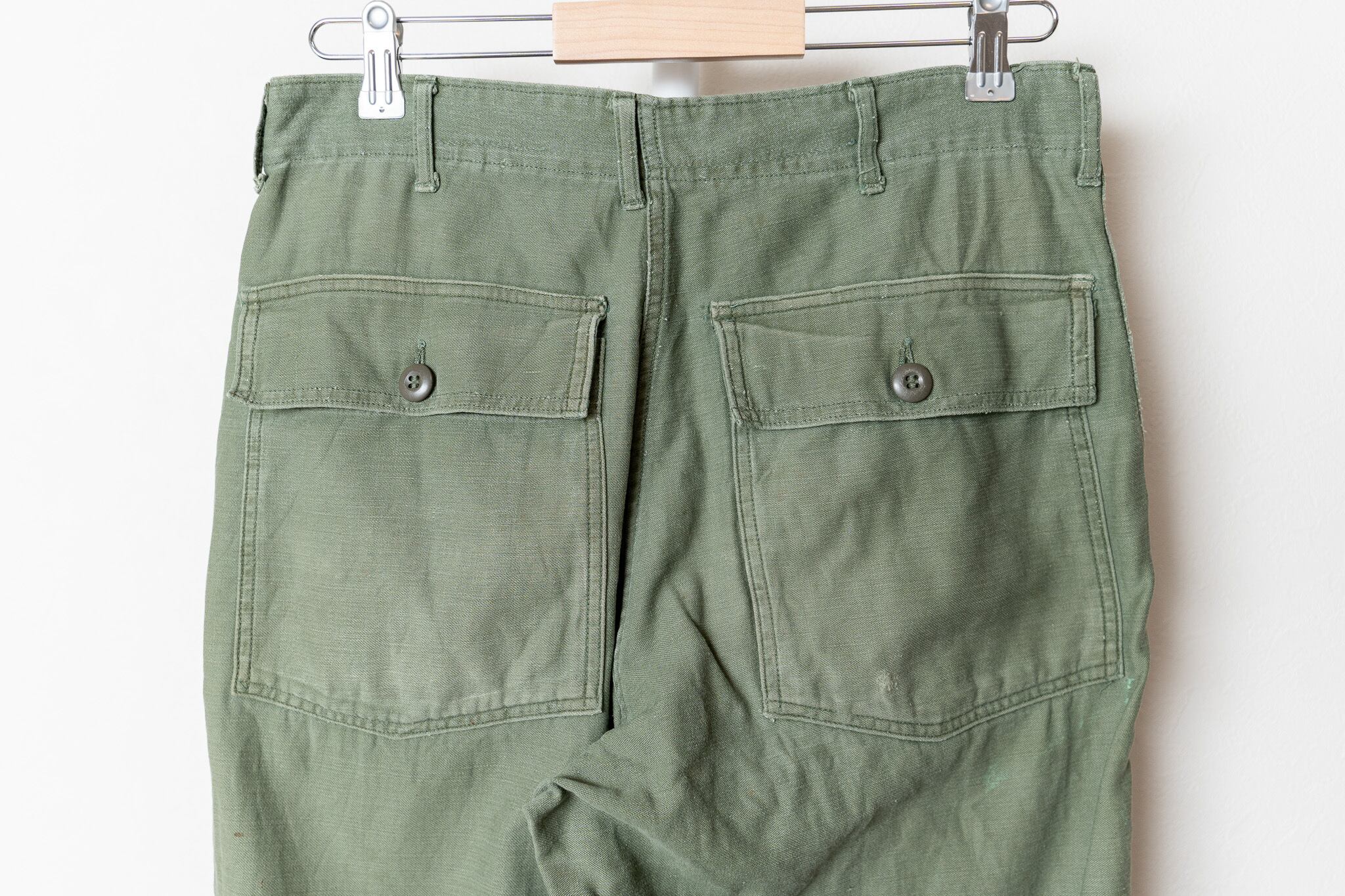 32×31】U.S.Army Utility Trousers OG-107 実物 米軍 ベイカーパンツ