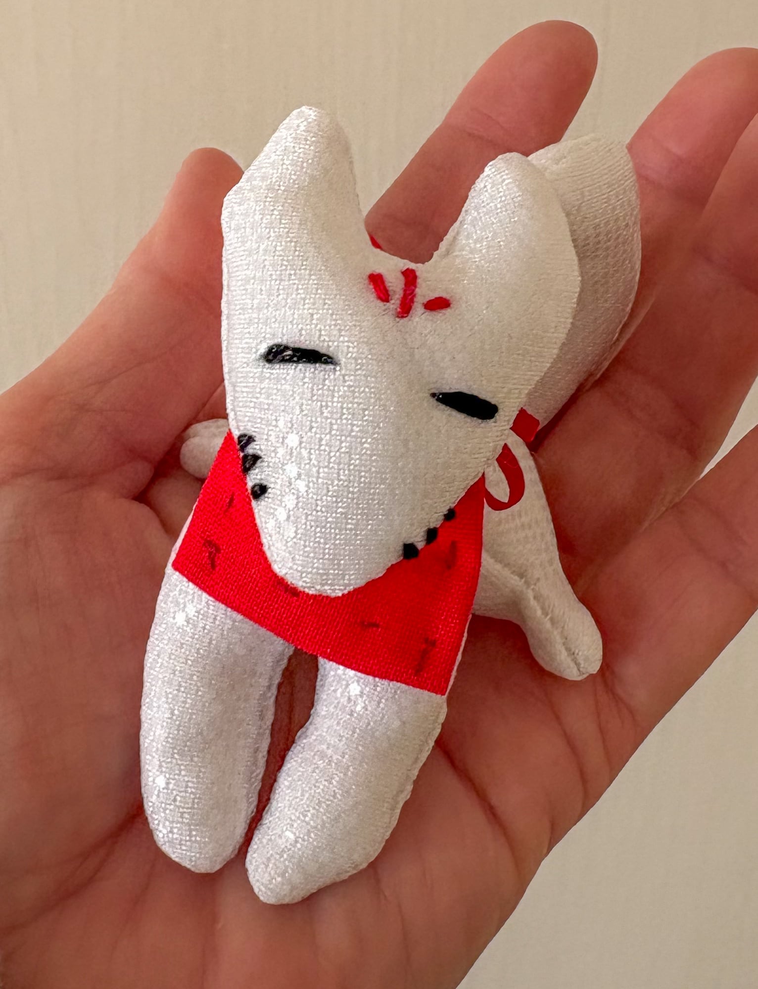 Ｙさま専用商品　白いお稲荷さまのぬいぐるみ