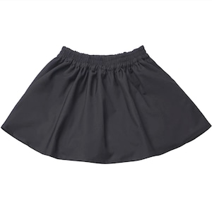 レイヤードベーシックブラックスカート(lli_6077)