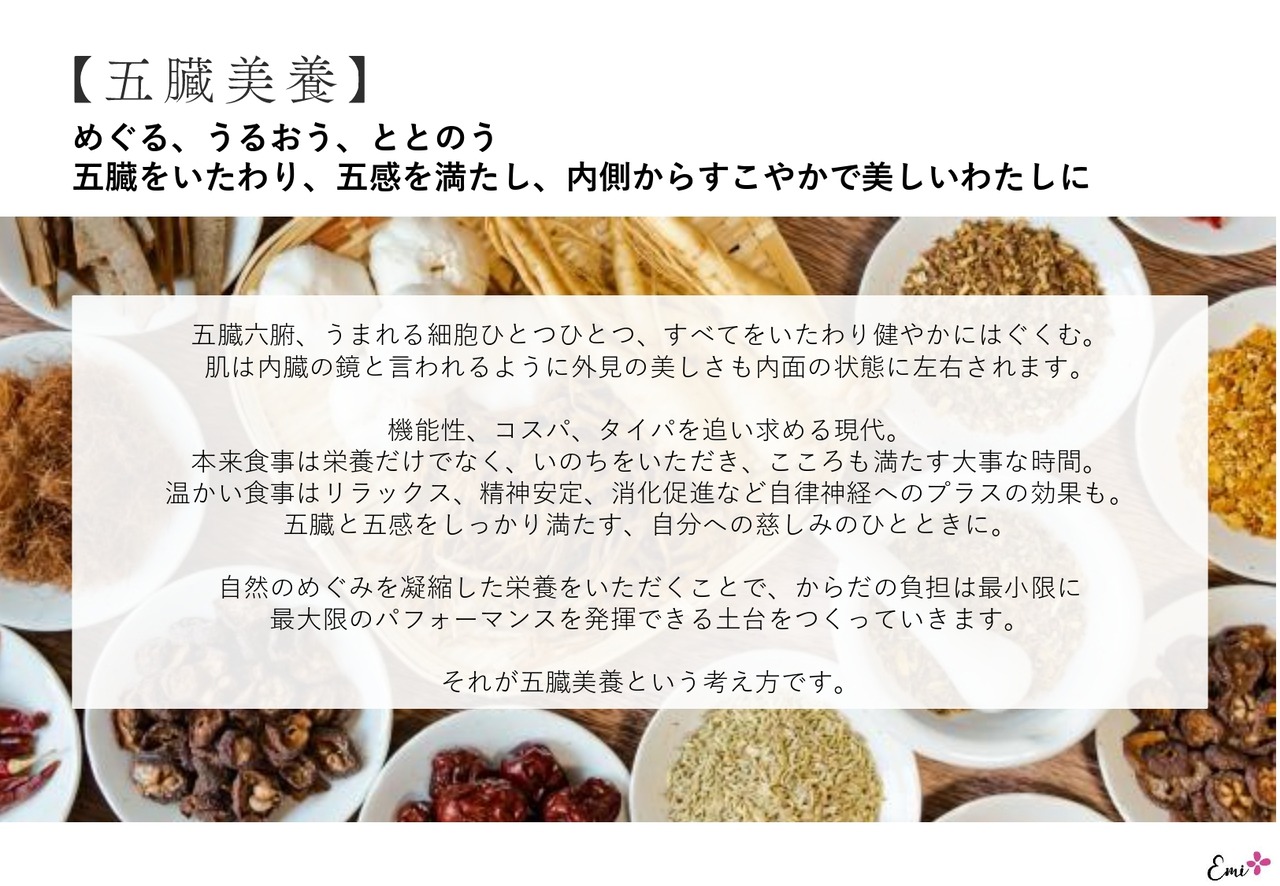 五臓美養の薬膳スープ