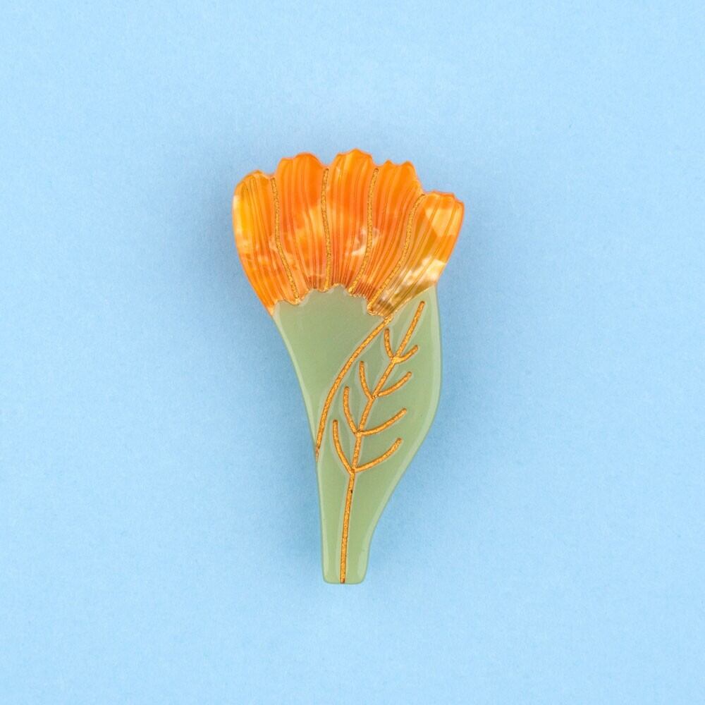 【Coucou Suzette The Flower Power collection -Calendula hair clip-】