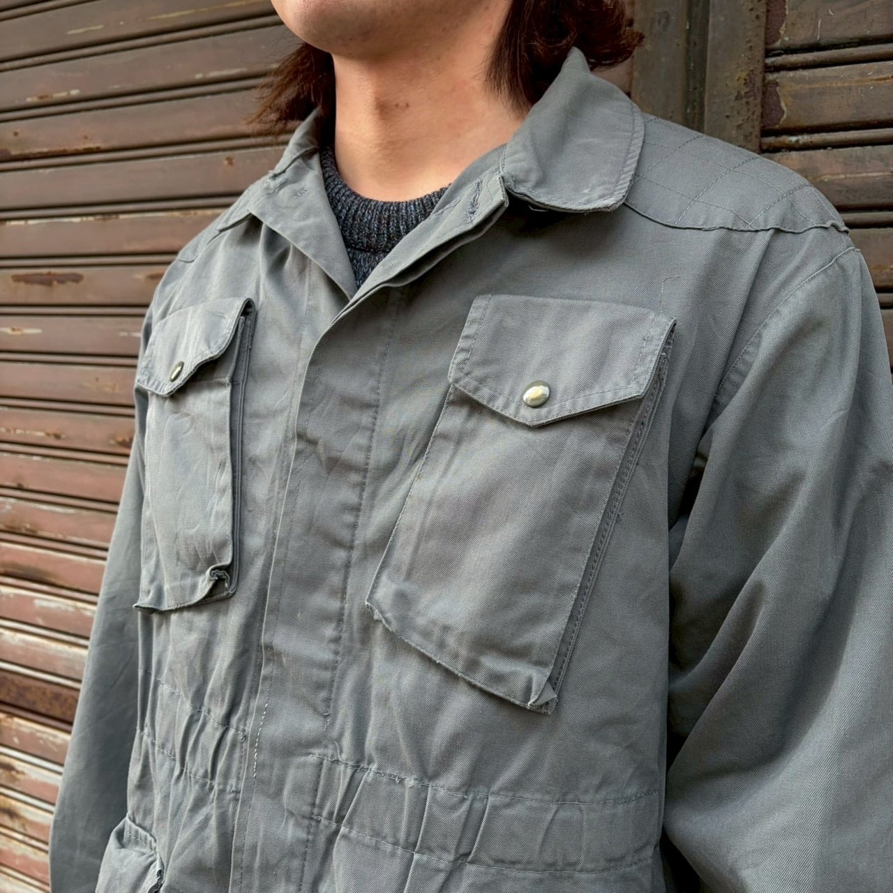 80s イタリア 警察 実物 ポリスマンジャケット イタリア軍 M