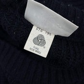 MORRISON COUNTRY モリソンカントリー リブ編み ウール ニット セーター M/ブラック メンズ