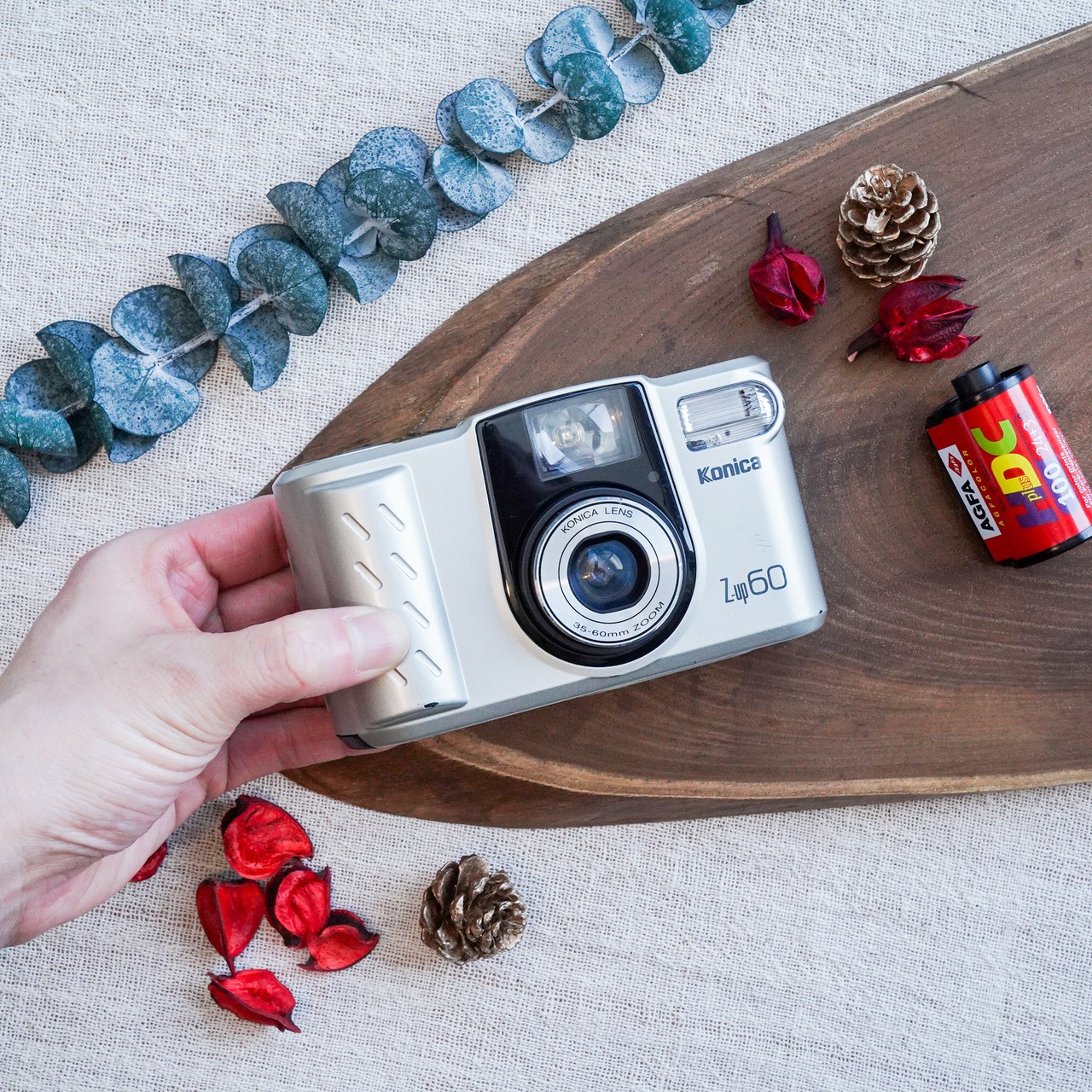【Konica】 Z-UP 60　スナップ向き 可愛いコンパクトカメラ
