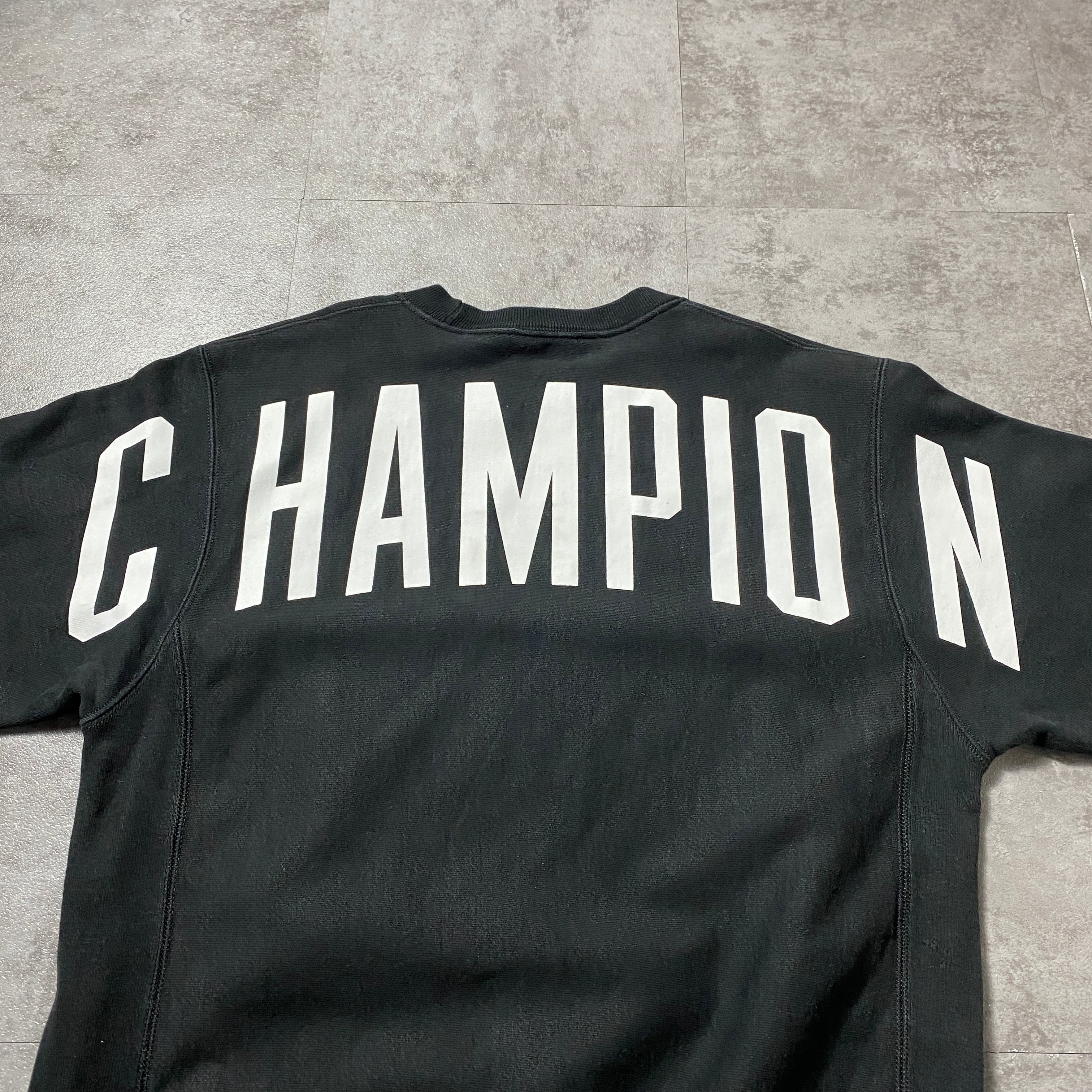 00sChampionチャンピオンパックマンリバースウィーブスウェットパーカー黒 00sChampionチャンピオンパックマンリバースウィーブスウェット
