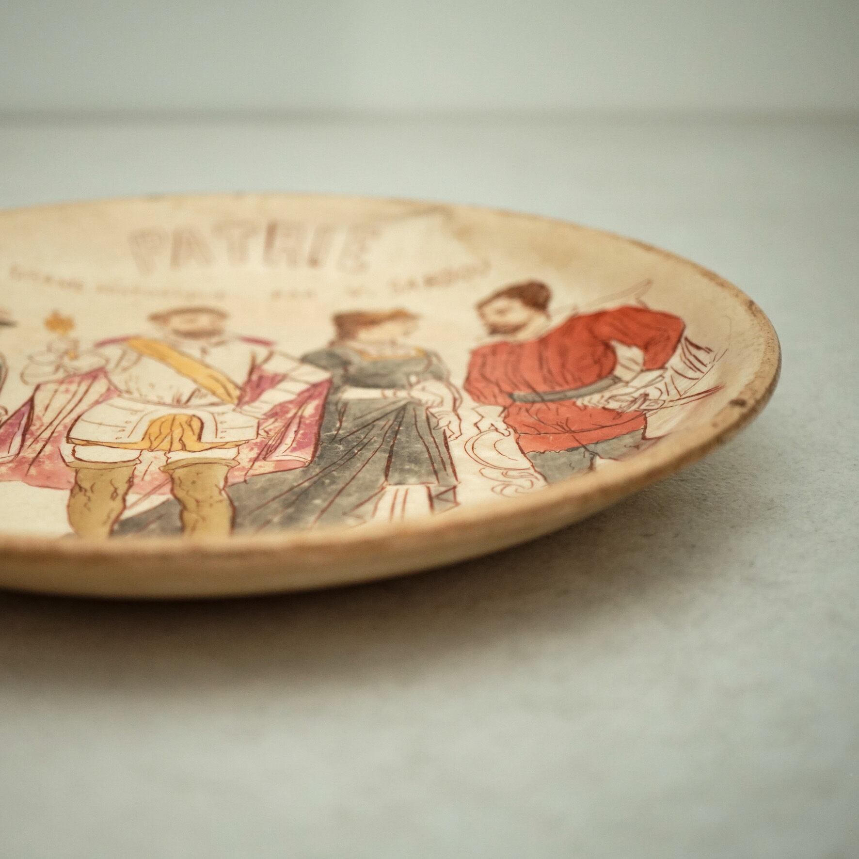 FRENCH ANTIQUE】PORCELAINE OPAQUE DE GIEN / PATRIEプレート | ANTAN