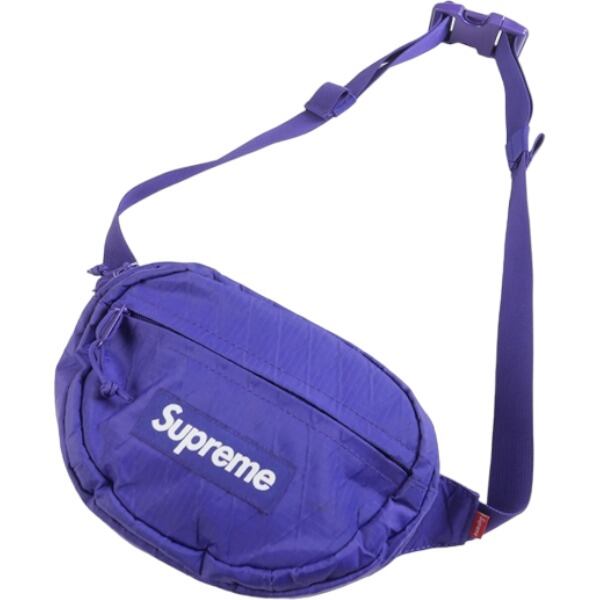 Supreme waist bag BLACK ウエストバッグ パープル 紫ウエストポーチ ...