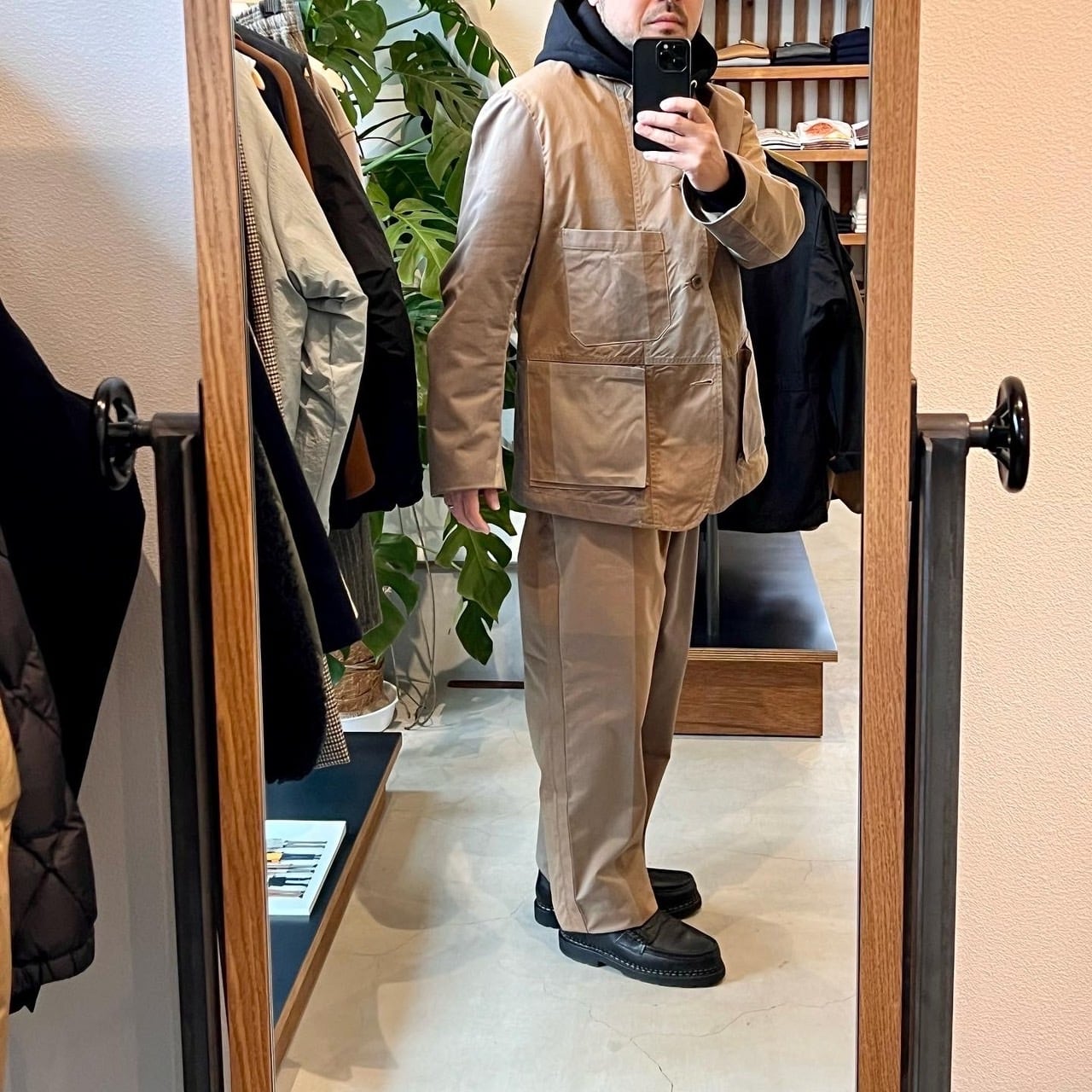 SEVEN BY SEVEN SWITCHING WORK JACKET -Big block check- Size：M