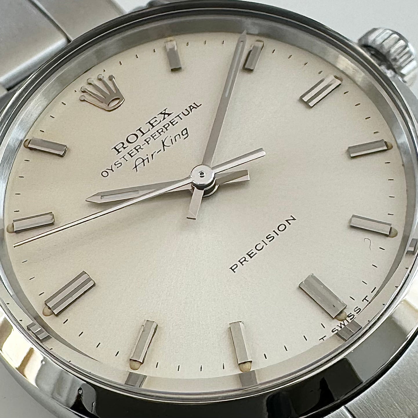 ★ROLEX Air-King 5500 ヴィンテージ オイスターパーペチュアル Rolex Oyster Perpetual Air King 5500 (18*****) Silver Dial