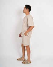 【#Re:room】SHEER SLUB KNIT SHORTS［REP327］