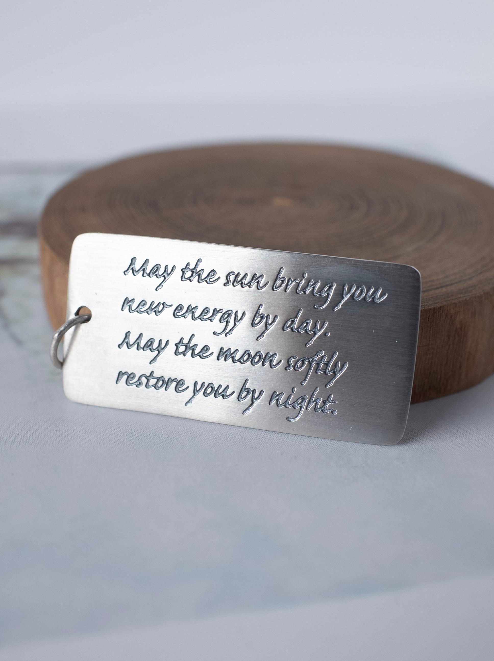 Message Plate Charm / Silver - 003