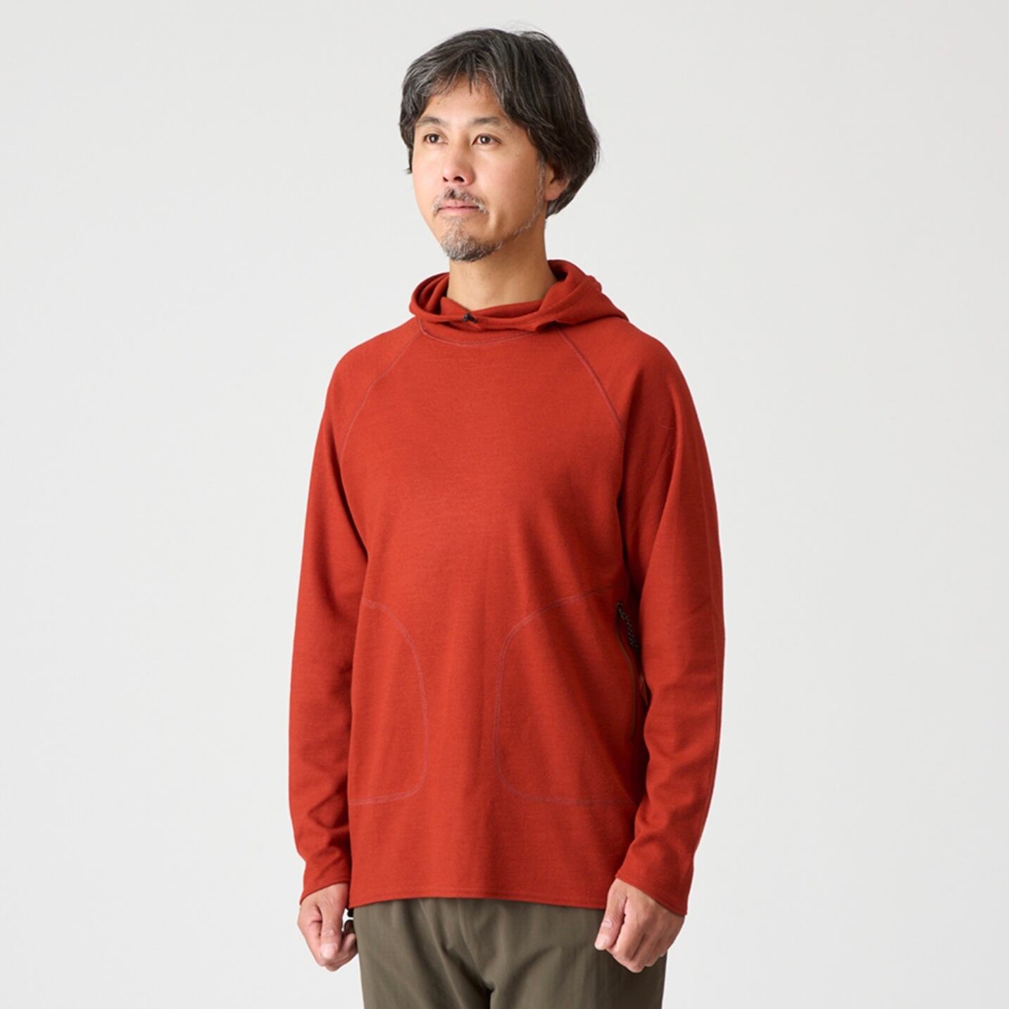 AXESQUIN / Merino Wool Hoodie ( 天然素材の良さを実感できる中厚手