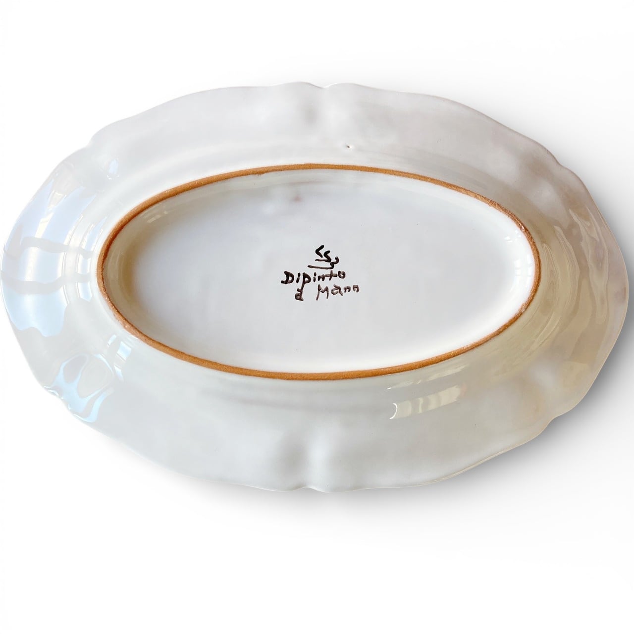 オーバル皿 25cm OVL045 マヨリカ焼き イタリア陶器 ブドウとレモン