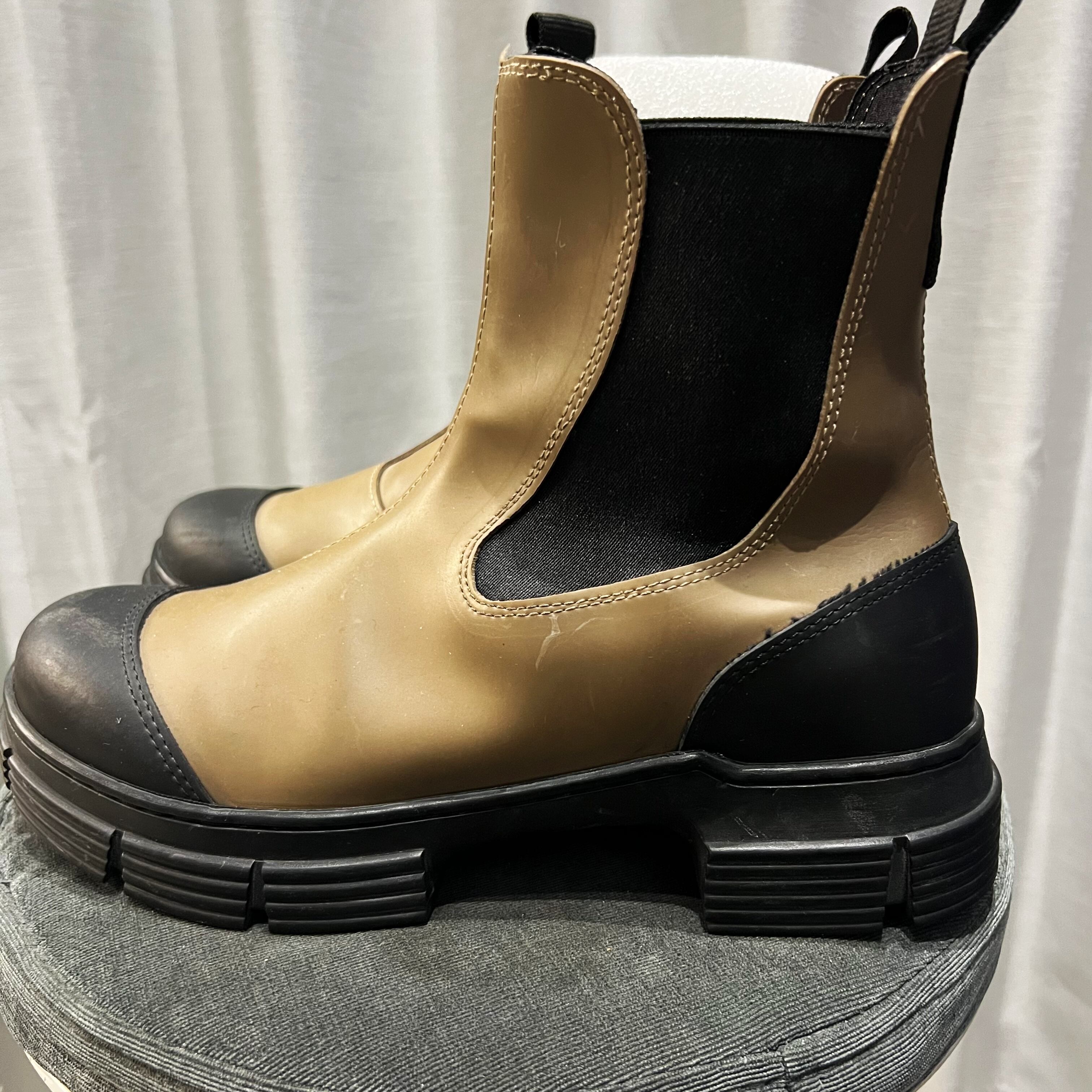 Ganni ガニー ブーツ EU36(22.5cm位) ベージュ 【古着】【中古  