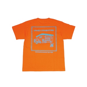 8TIMES NEW AQUA BLUE LOGO KIDS S/S TEE ORANGE サイズM