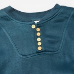 60s-70s ヴィンテージ ヘンリーネックスウェット 木製ボタン