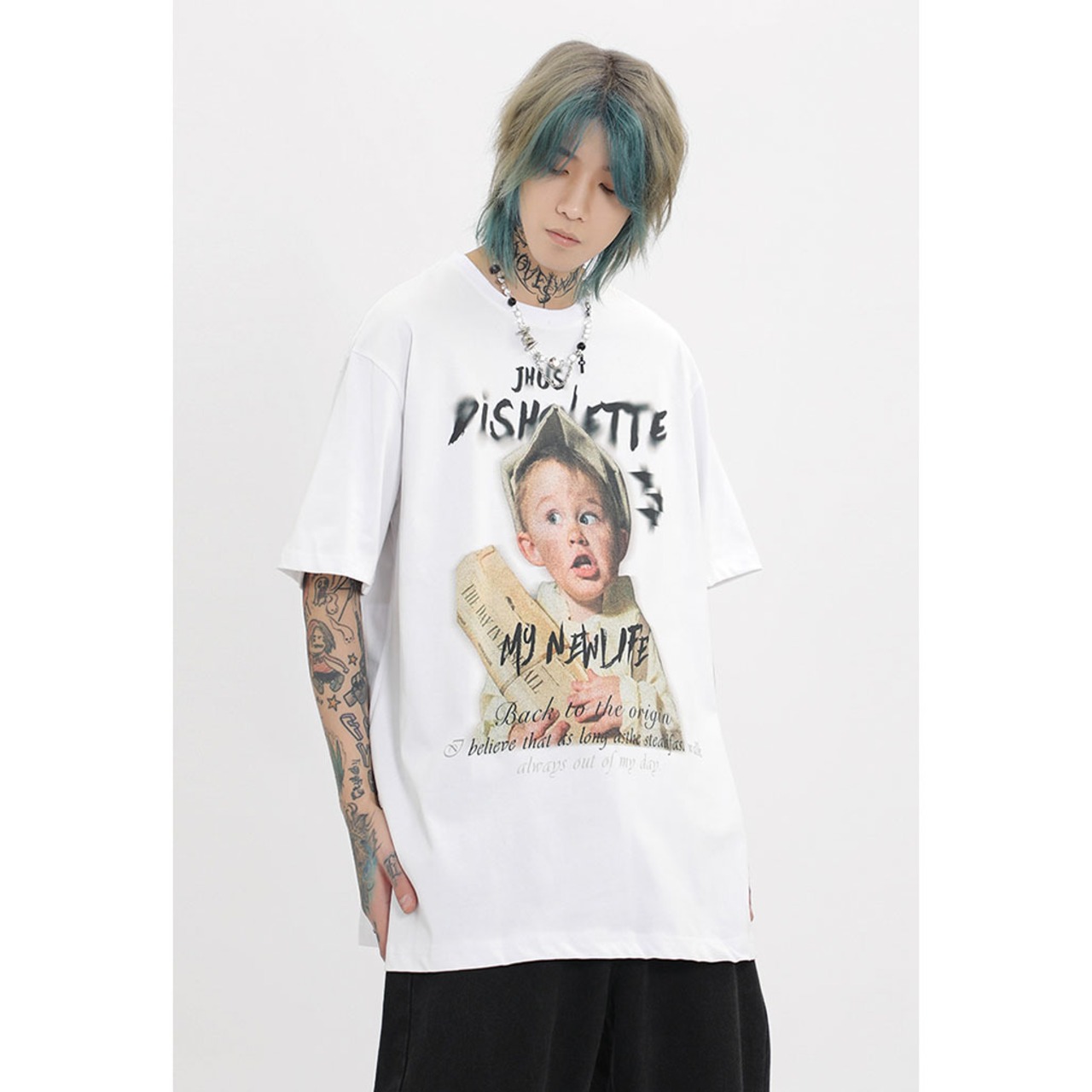 VINTAGE ストリート  スケートボード・ボーイTシャツ T139