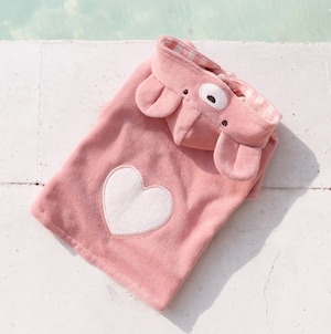 即納【DURANG RURANG】Heart Bear Robe《Pink》