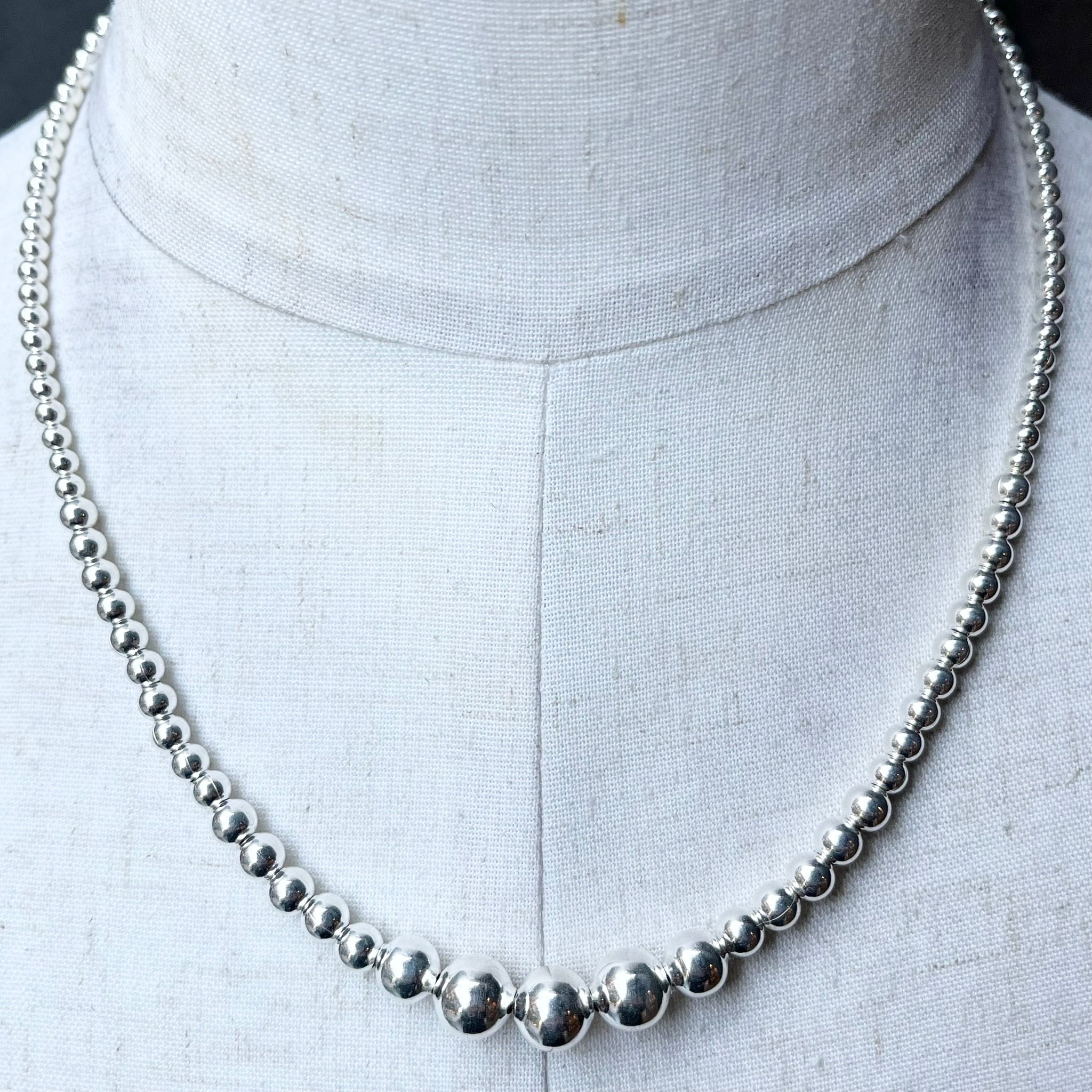 SILVER925 CIRCLE TOP NECKLACE/シルバー/ネックレス SILVER925 CIRCLE TOP DESIGN NECKLACE/シルバー/ネックレス