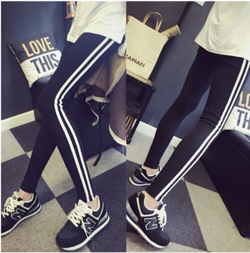 ゆるく履ける☆ ストレッチ抜群 レギンス ブラック