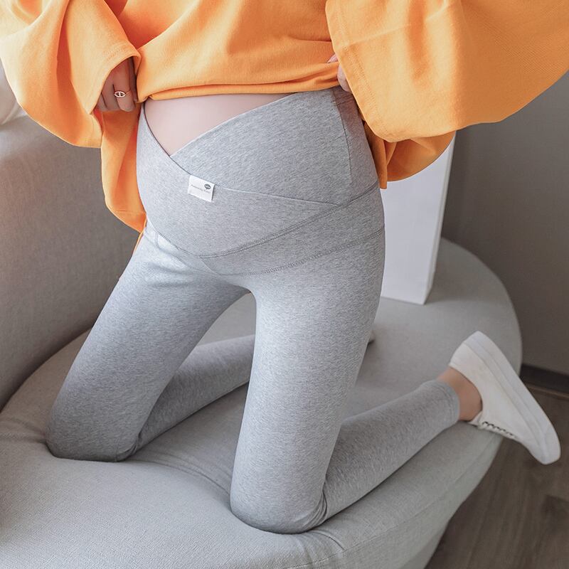 【新作】【送料無料】 ポーシュートマタニティパンツ春の純綿パンツアウターウェアローライズ純綿ダブル腹部サポートレギンス コットン スプリング 春物 ピュア AL expec351024582295