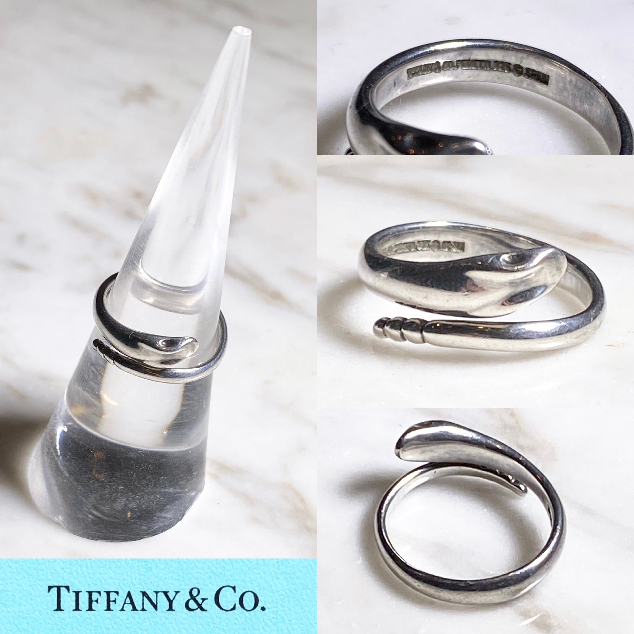 vintage TIFFANY silver snake ring designed by elsa peretti | NOIR