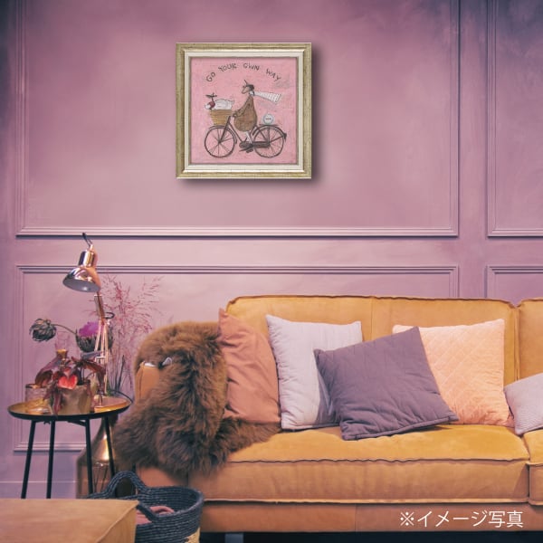 サムトフト 絵画「あなたの道を行く」Mサイズ ゲル加工アート アート
