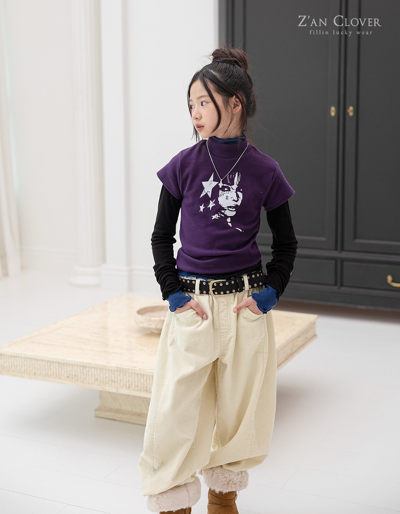 ZAN CLOVER［取寄］corduroy D line pants 26winter