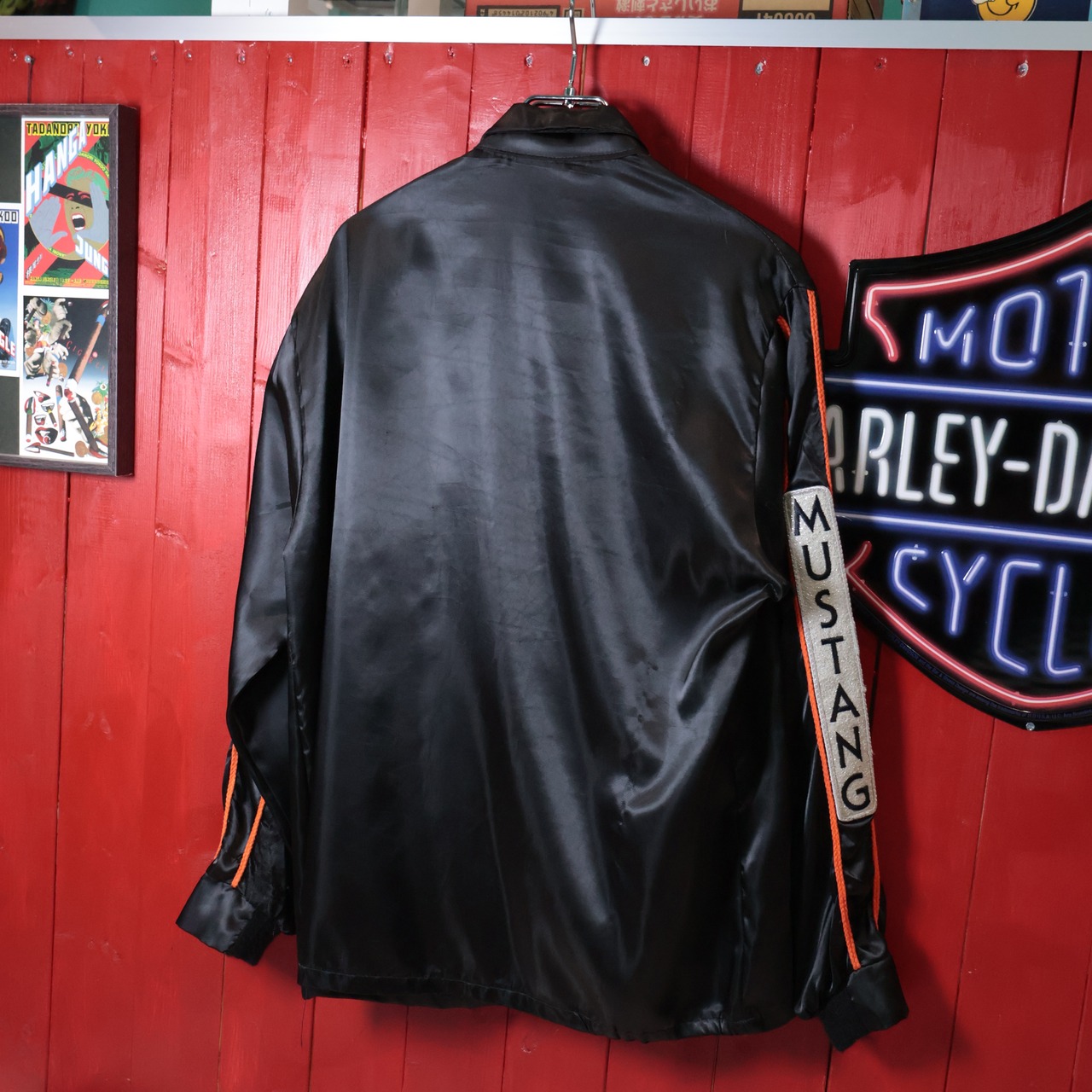 70s USA製　MUSTANG 1979s INDY500 PASE CAR サテンジャケット　刺繍