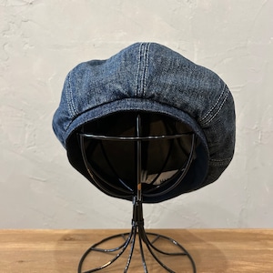 SELVEDGE DENIM WIDE BERET