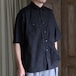 「遠州」Light oz Overdye Poplin W-Pocket Half Sleeve Work Shirts　Flower Old Brown