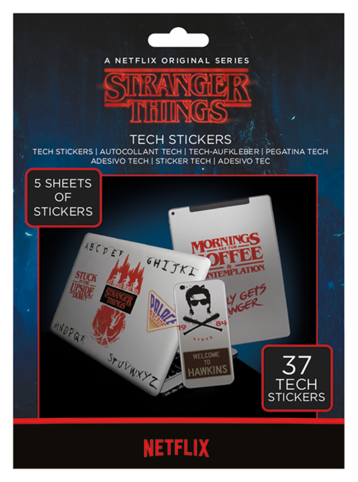 ストレンジャーシングス STARANGER THINGS テックステッカー 