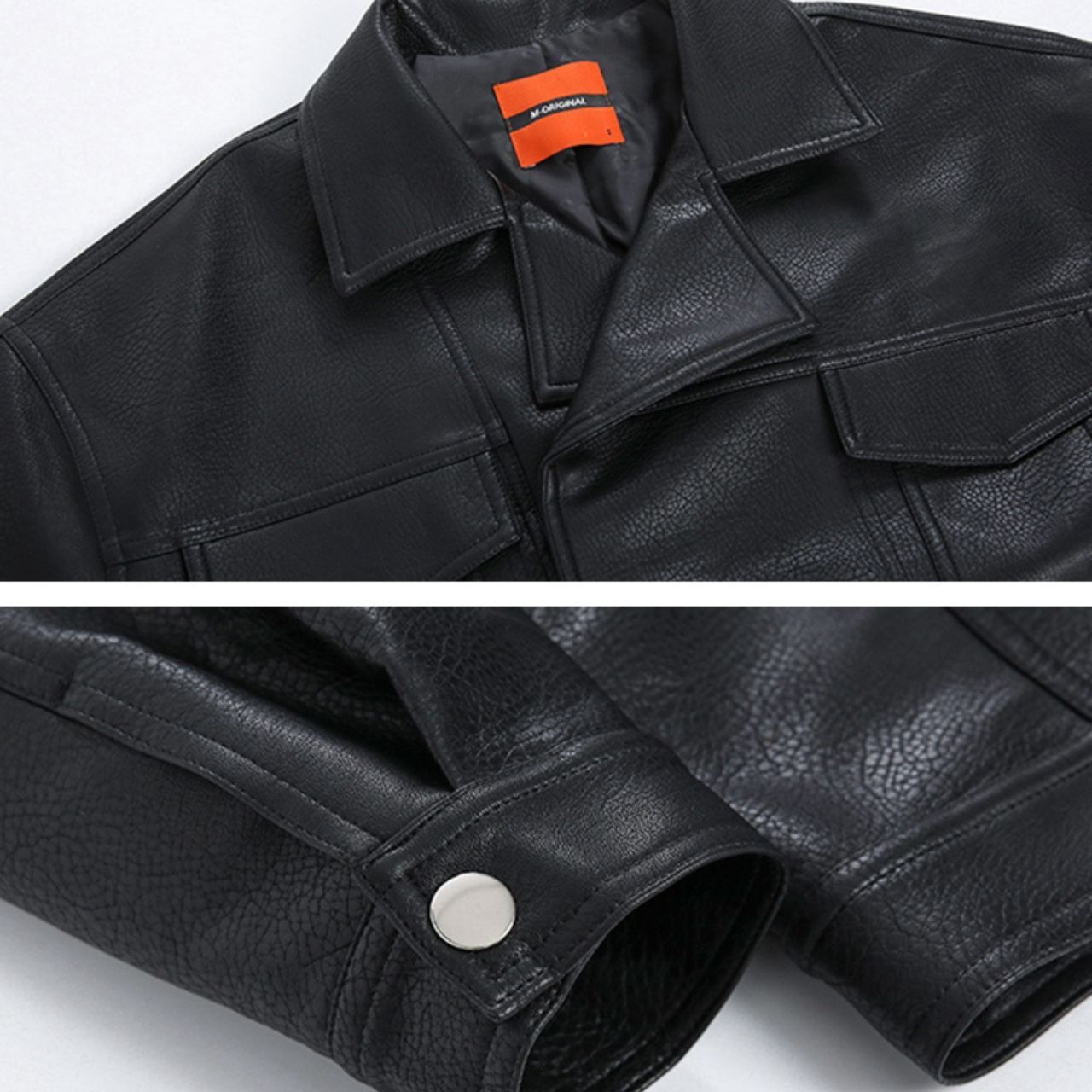 フラップフェイクレザーブルゾン　MT0080400