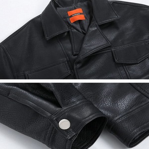 フラップフェイクレザーブルゾン　MT0080400